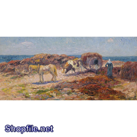 TSD3618 - Tranh sơn dầu nước ngoài bạch mã